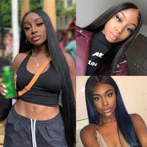 
            
                Charger l&amp;#39;image dans la galerie, Straight U Part Wig For Black Women Human Hair Wigs 2x4 Opening Size
            
        