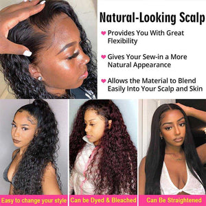 
            
                Load image into Gallery viewer, Water Wave Lace Front Wig Sdamey 13x4/13x6 Transparent Lace Human Hair Wigs
            
        