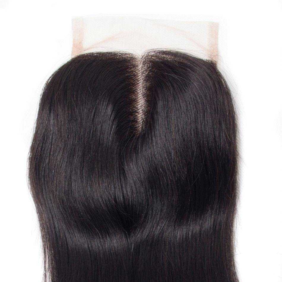 Sdamey Brazilian Strtaight Virgin Human Hair 4x4 Lace Closure