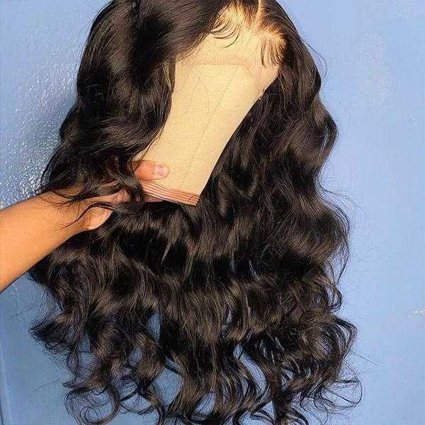 Body Wave 13x6 Transparent Lace Frontal Wigs Sdamey Human Hair Wigs