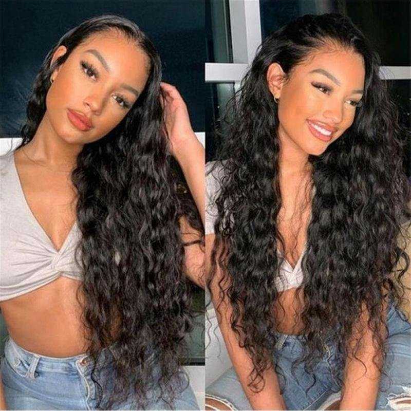 Water Wave Lace Front Wig Sdamey 13x4/13x6 Transparent Lace Human Hair Wigs
